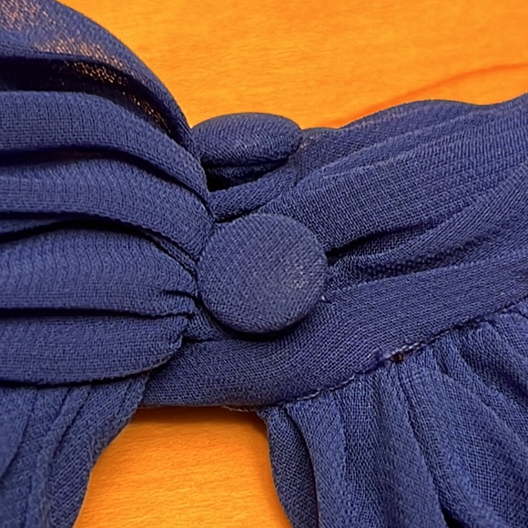 Cache Blue Halter “Marilyn Monroe” Dress Sz 10 - Picture 10 of 14